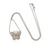 Image 1 : 14KT White Gold 1.05 ctw Diamond Pendant With Chain