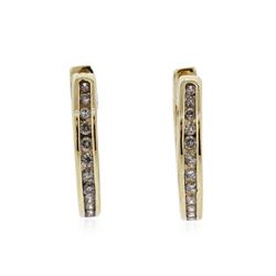 14KT Yellow Gold 0.39 ctw Diamond Earrings