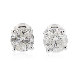 14KT White Gold 1.60 ctw Diamond Stud Earrings