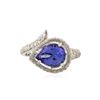 Image 1 : 14KT White Gold 2.45 ctw Tanzanite and Diamond Ring