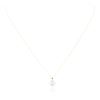 Image 1 : 14KT Two-Tone Gold 0.40 ctw Diamond Pendant With Chain
