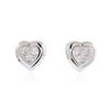 Image 1 : 14KT White Gold 0.17 ctw Diamond Earrings