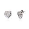 Image 2 : 14KT White Gold 0.17 ctw Diamond Earrings