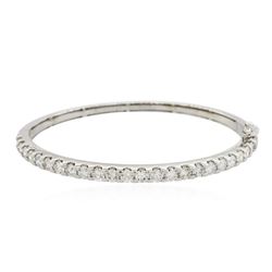 14KT White Gold 3.16 ctw Diamond Bangle Bracelet