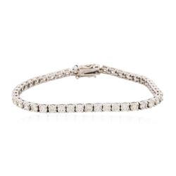 14KT White Gold 5.52 ctw Diamond Tennis Bracelet