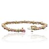 Image 3 : 14KT Yellow Gold 6.24 ctw Pink Sapphire and Diamond Bracelet