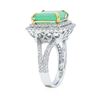 Image 3 : 14KT Two-Tone Gold 5.80 ctw Emerald and Diamond Ring