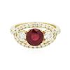 Image 1 : 14KT Yellow Gold 1.78 ctw Ruby and Diamond Ring