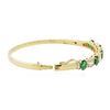 Image 3 : 14KT Yellow Gold 3.25 ctw Emerald and Diamond Bracelet