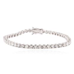 18KT White Gold 9.44 ctw Diamond Tennis Bracelet