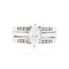 Image 1 : 14KT White Gold 1.09 ctw Diamond Ring