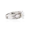 Image 2 : 14KT White Gold 1.09 ctw Diamond Ring