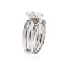 Image 3 : 14KT White Gold 1.09 ctw Diamond Ring