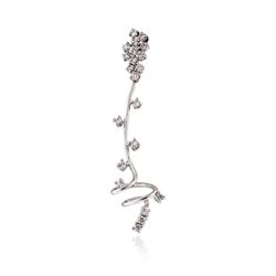 14KT White Gold 0.65 ctw Diamond Pendant