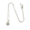 Image 1 : 14KT White Gold 1.25 ctw Diamond Pendant With Chain