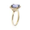 Image 3 : 14KT Yellow Gold 2.11 ctw Tanzanite and Diamond Ring