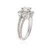 Image 3 : 18KT White Gold 1.12 ctw Diamond Ring