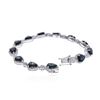 Image 3 : 14KT White Gold 16.50 ctw Sapphire and Diamond Bracelet