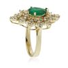 Image 3 : 14KT Yellow Gold 1.82 ctw Emerald and Diamond Ring