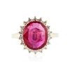 Image 1 : 14KT Yellow Gold 7.44 ctw Ruby and Diamond Ring