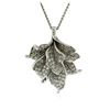 Image 1 : 18KT White Gold 1.24 ctw Diamond Pendant With Chain