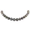 Image 1 : 14KT White Gold Tahitian Pearl Necklace
