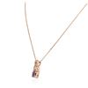 Image 3 : 14KT Rose Gold 0.72 ctw Tanzanite and Diamond Pendant With Chain