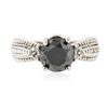 Image 1 : 14KT White Gold 1.88 ctw Black Diamond Ring