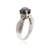 Image 3 : 14KT White Gold 1.88 ctw Black Diamond Ring