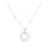 Image 2 : 14KT White Gold 1.48 ctw Diamond Pendant With Chain