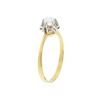 Image 3 : 18KT Two-Tone Gold 0.20 ctw Diamond Solitaire Ring
