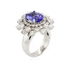 Image 3 : 14KT White Gold 3.44 ctw Tanzanite and Diamond Ring