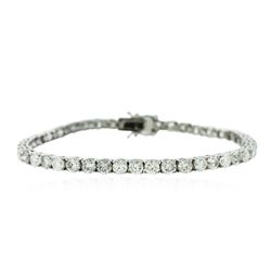 14KT White Gold 9.19 ctw Diamond Tennis Bracelet