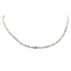 14KT White Gold 52.12 ctw Rough Diamond Necklace