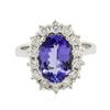 Image 1 : 14KT Two-Tone Gold 2.38 ctw Tanzanite and Diamond Ring