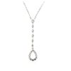 Image 2 : 18KT White Gold 0.65 ctw Diamond Pendant With Chain