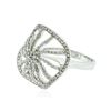 Image 2 : 14KT White Gold 0.90 ctw Diamond Ring