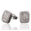 Image 2 : 14KT White Gold 1.10 ctw Diamond Earrings