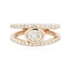 Image 1 : 14KT Rose Gold 0.96 ctw Diamond Ring