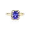 Image 1 : 14KT Yellow Gold 1.71 ctw Tanzanite and Diamond Ring