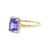 Image 2 : 14KT Yellow Gold 1.71 ctw Tanzanite and Diamond Ring