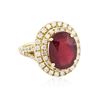 Image 2 : 14KT Yellow Gold 8.56 ctw Ruby and Diamond Ring