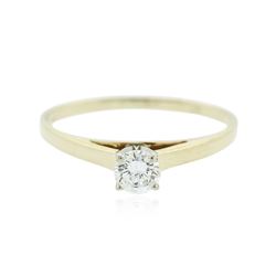 14KT Yellow Gold 0.25 ctw Diamond Solitaire Ring