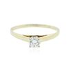 Image 1 : 14KT Yellow Gold 0.25 ctw Diamond Solitaire Ring