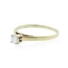 Image 2 : 14KT Yellow Gold 0.25 ctw Diamond Solitaire Ring