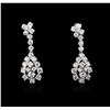 Image 1 : 14KT White Gold 1.83 ctw Diamond Earrings
