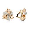 Image 2 : 14KT Rose Gold 0.50 ctw Diamond Earrings