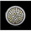 Image 1 : 14KT White Gold 3.33 ctw Diamond Ring