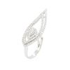 Image 3 : 14KT White Gold 0.98 ctw Diamond Ring