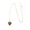 Image 1 : 14KT Yellow Gold 6.50 ctw Multicolor Tourmaline and Diamond Pendant With Chain